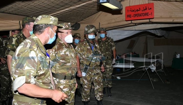 الراية -نت-اللواء شنقريحة يشرف على تنفيذ تمرين تكتيكي بالذخيرة الحية