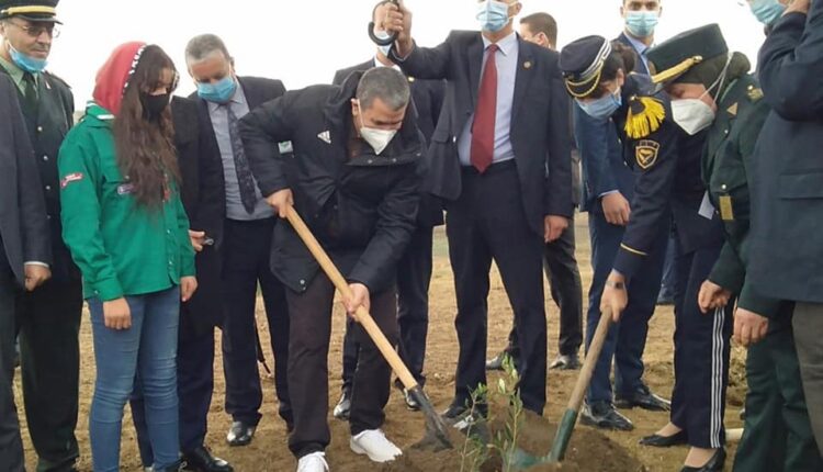 الوزراء المشاركون في الحملة الوطنية للتشجير