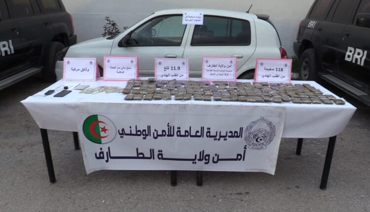 الإطاحة  شبكة اجرامية دولية مختصة في بالاتجار بالمخدرات مع حجز  قرابة 12  كلغ من القنب الهندي